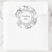 Cranberry Jam Sketch Modern label (Tas)