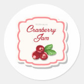 Cranberry Jam Sticker (Voorkant)