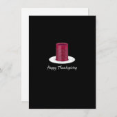 Cranberry Jellied Sauce Thanksgiving Holida Kaart (Voorkant / Achterkant)