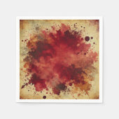 Cranberry Juice Burst Distressed Ink Decoupage Servet (Voorkant)