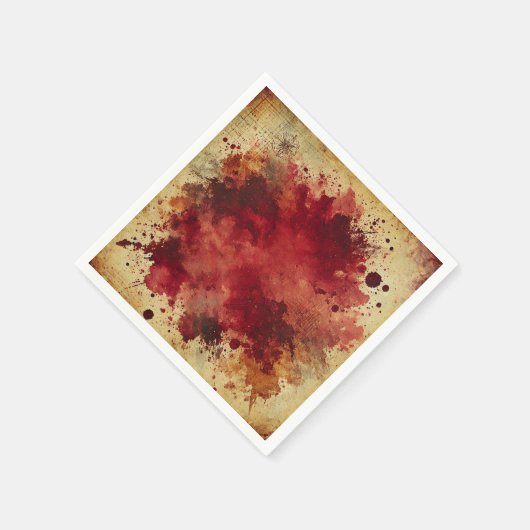 Cranberry Juice Burst Distressed Ink Decoupage Servet (Hoek)
