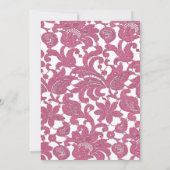 Cranberry Lace wordt een Christelijke bruiloft Kaart (Achterkant)