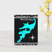 Cranberry Lake, New Jersey Kaart (Gele Bloem)