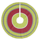 Cranberry Lime Stippenpatroon Kerstboom Rok (Voorkant)