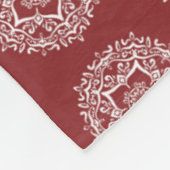 Cranberry Mandala Fleece Deken (Hoek)