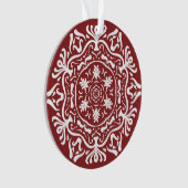 Cranberry Mandala Ornament (voorkant)