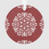 Cranberry Mandala Ornament (achterkant)