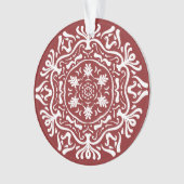 Cranberry Mandala Ornament (voorkant)