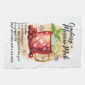 Cranberry Moscow Mule Recept Keukenhanddoek (Horizontaal)
