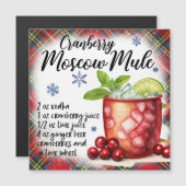 Cranberry Moscow Mule Recept Magnetische Kaart (Voorkant / Achterkant)