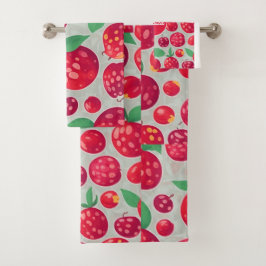 Cranberry Mozaïek Kleurrijk Gepersonaliseerd Patro Bad Handdoek