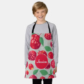 Cranberry Mozaïek Kleurrijk Gepersonaliseerd Patro Schort (Gedragen)