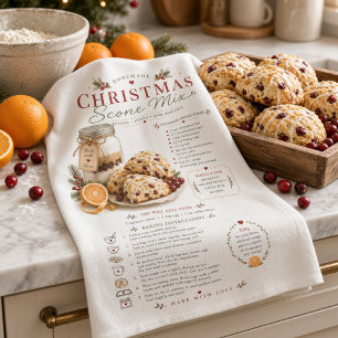 Cranberry Orange Scone Mix Recept Kerstmis Theedoek