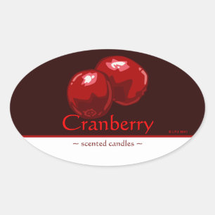  cranberry ovale Sticker