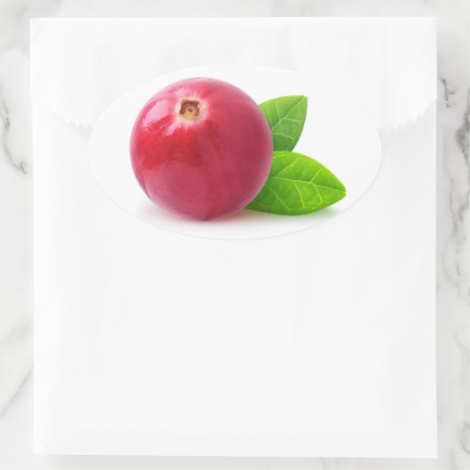 Cranberry Ovale Sticker (Tas)