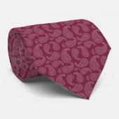 Cranberry Paisley Stropdas (Opgerold)