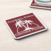 Cranberry Palms Coasters Bier Onderzetter (Linkerzijde)