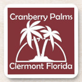 Cranberry Palms Coasters Bier Onderzetter (Voorkant)