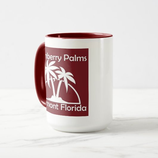 Cranberry Palms Koffie Mok (Voorkant links)