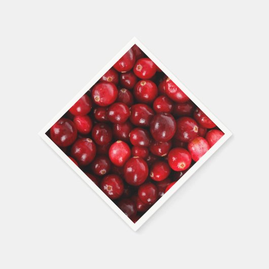 Cranberry-patroon Servetten (Hoek)