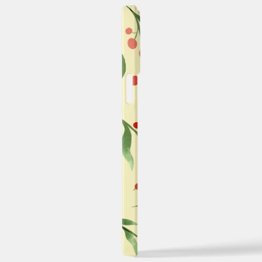 Cranberry Pattern Fruit and Natuur iPhone CASE Hoesje (Rechterkant)