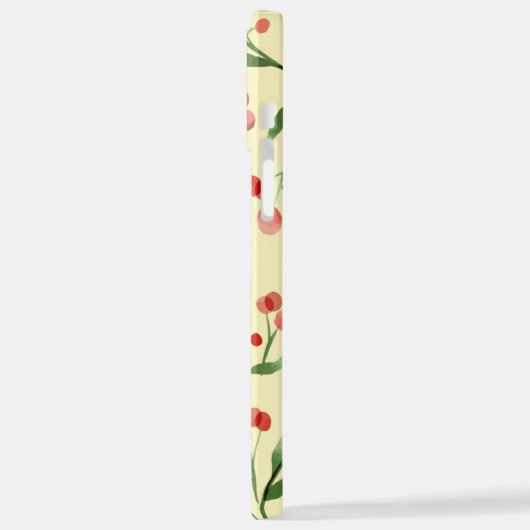 Cranberry Pattern Fruit and Natuur iPhone CASE Hoesje (Linkerkant)