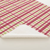 Cranberry Plaid Sherpa Deken (3/4)