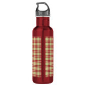 Cranberry Plaid  Waterfles (Achterkant)