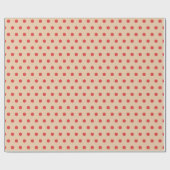 Cranberry PolkaDots Inpakpapier (Vlak)