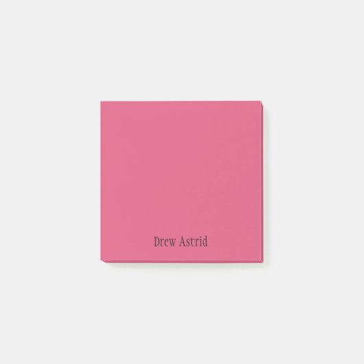 Cranberry Professioneel Minimalistisch Zwart Scrip Post-it® Notes (Voorkant)