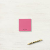 Cranberry Professioneel Minimalistisch Zwart Scrip Post-it® Notes (Op bureau)