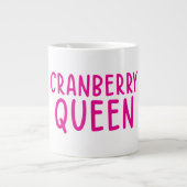 Cranberry Queen Mug  Funny Thanksgiving Coffee Cup Grote Koffiekop (Voorkant)