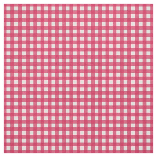 Cranberry Red Check Gingham for Home Canning Lids Stof (Swatch)