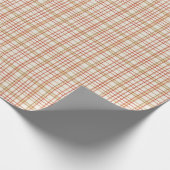 Cranberry Red en Charcoal Fine Tartan Cadeaupapier (Hoek)