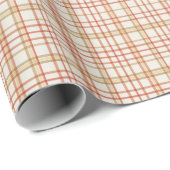 Cranberry Red en Charcoal Fine Tartan Cadeaupapier (Rol Hoek)