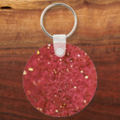 Cranberry Red Glimmer Sleutelhanger (Voorkant)