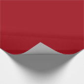 Cranberry Red Glossy Wrapping Paper Cadeaupapier (Hoek)