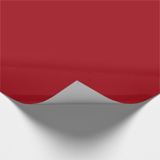 Cranberry Red Glossy Wrapping Paper Cadeaupapier (Hoek)