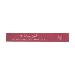 Cranberry Red Joy Holiday Leaves Texas Shape