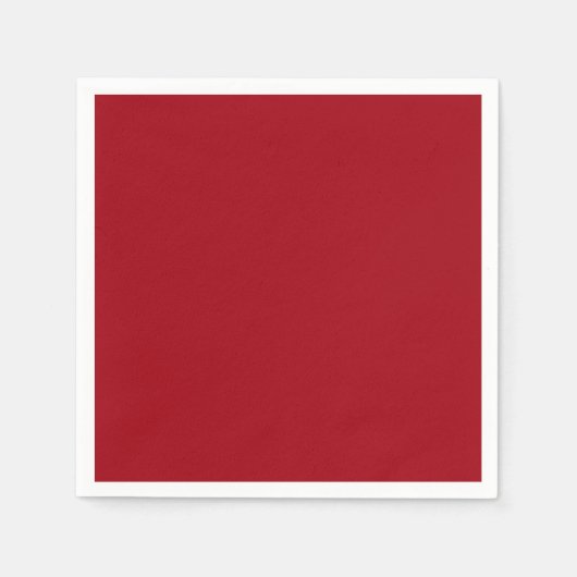 Cranberry Red Standard Cocktail Paper Napkin Servetten (Voorkant)