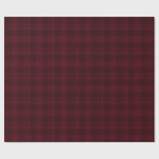 Cranberry Red Tartan Cadeaupapier (Vlak)