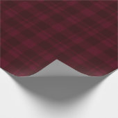 Cranberry Red Tartan Cadeaupapier (Hoek)