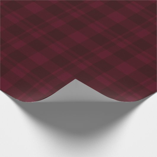 Cranberry Red Tartan Cadeaupapier (Hoek)