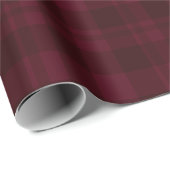 Cranberry Red Tartan Cadeaupapier (Rol Hoek)