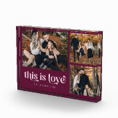 Cranberry Retro Dit is Love Collage Fotoblokken (Rechts)