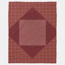 CRANBERRY RODE HERFST PLAID PATTERN FLEECE DEKEN