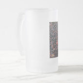 cranberry roeren matglas bierpul (Voorkant links)