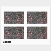 cranberry roeren rechthoekige sticker (Vel)