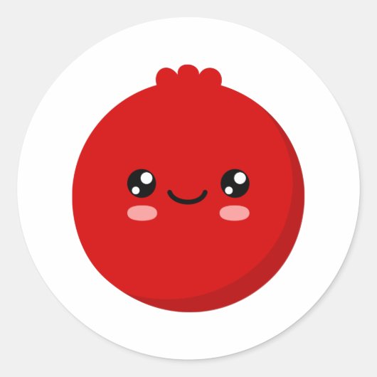 Cranberry Ronde Sticker (Voorkant)