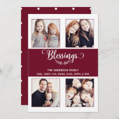 Cranberry Rood met Witte Stippen (Voorkant / Achterkant)